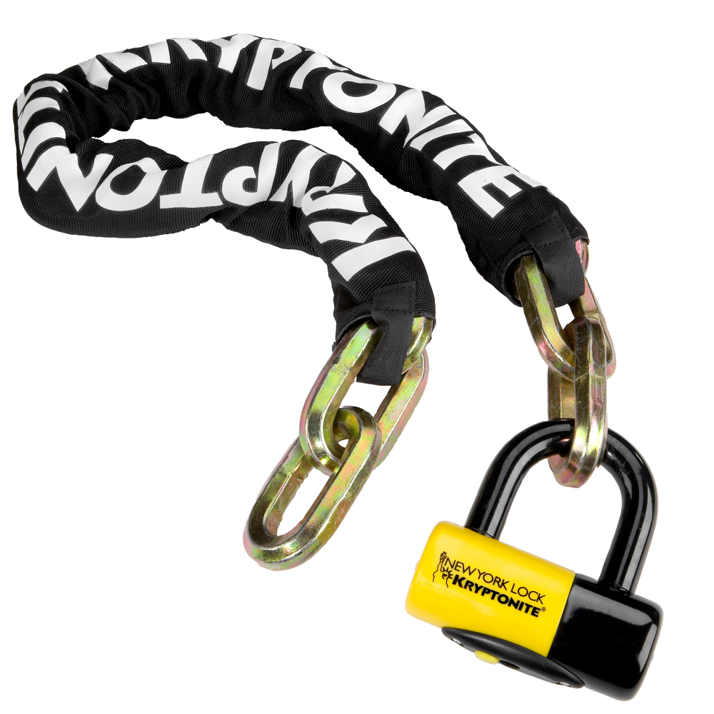 Catena con lucchetto disco Fahgettaboudit da 100cm New York 1410 Kryptonite